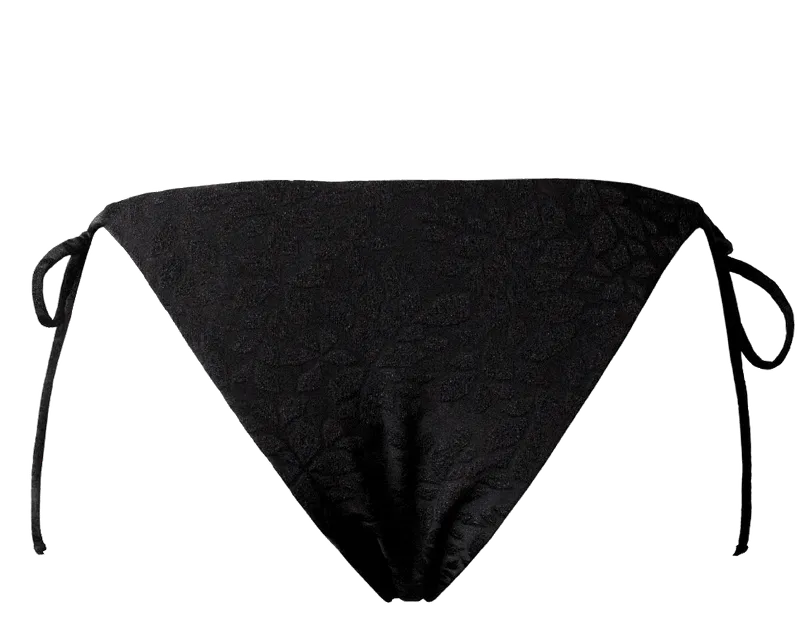 Anekdot Anekdot Damen vegan Bikiniunterteil Olbia Floral Jacquard, Schwarz, – Produktbild 2 von 2