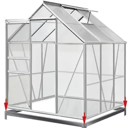 Casaria® Casaria Deuba Gewächshaus 5,85 m³ - 1 Fenster – Produktbild 1 von 1