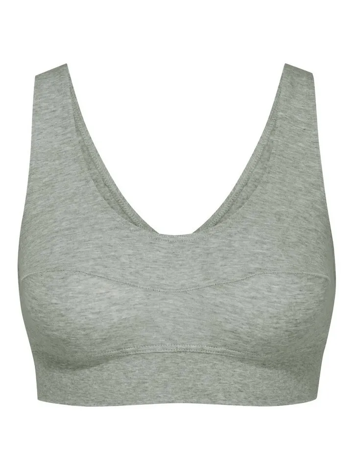 CALIDA CALIDA Bustier Elastic Damen (1-tlg) weicher Softbund, breite Träger und natürlicher Halt, Grau, – Produktbild 1 von 5