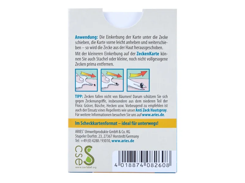 Aries Aries Zeckenkarte "Anti Zeck" – Produktbild 1 von 4