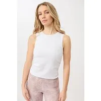mandala Mandala Side Ruffled Rib Top, White (weiß), – Produktbild 1 von 1