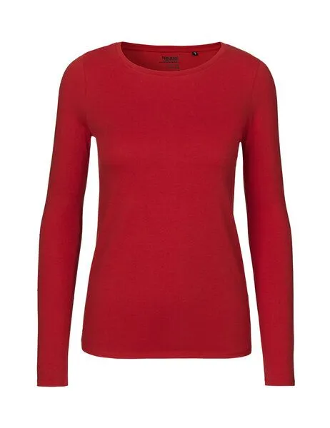 Neutral® - 3FREUNDE Neutral® - 3FREUNDE Frauen Longsleeve, Rot, – Produktbild 1 von 4