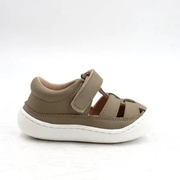 Pololo Pololo Lauflernersandale "Verano" aus Kaktus-Lederimitat, vegan, Größen 20-27, Beige, – Produktbild 1 von 4