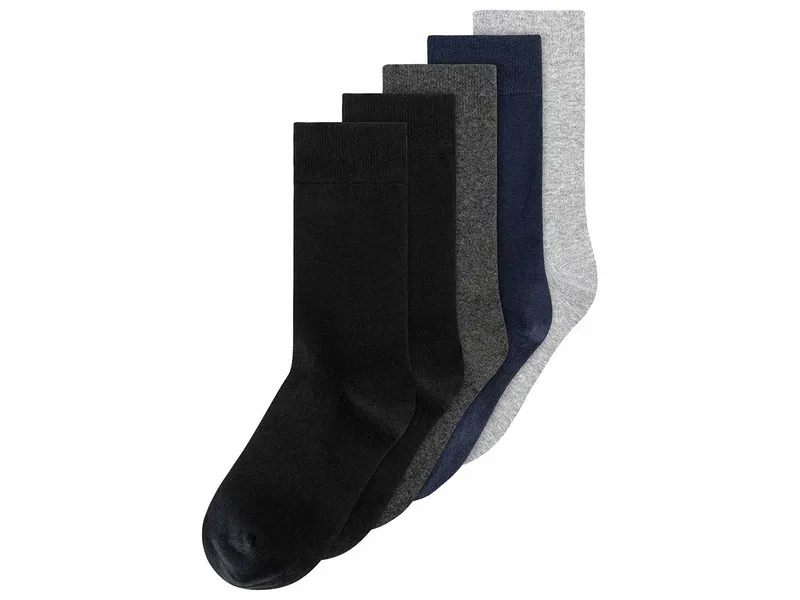 MELA MELA Basic Socken 5 Paare aus 100% Bio-Baumwolle, Mix dark classics, – Produktbild 1 von 2