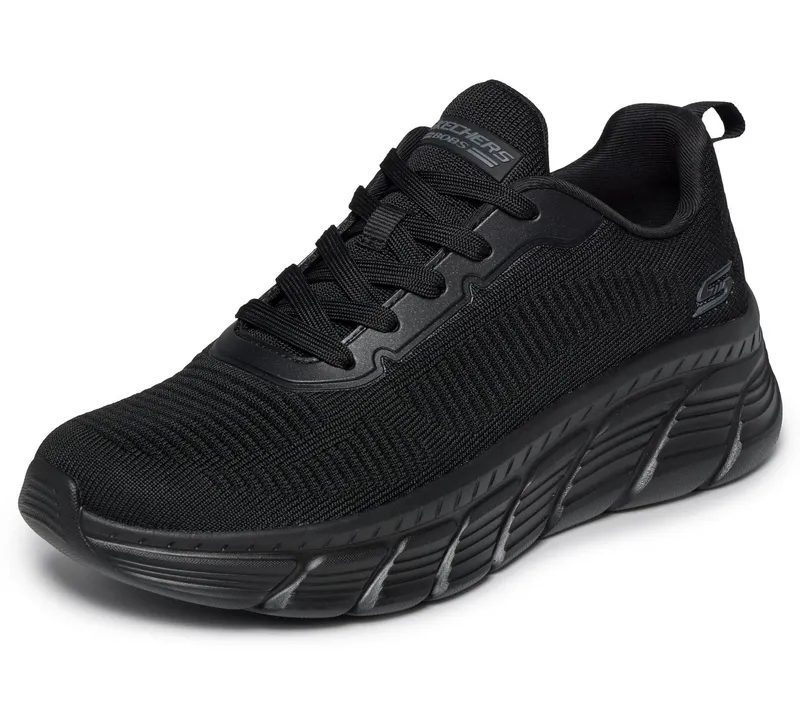 Skechers Skechers BOBS B FLEX HI-FLYING HI Sneaker, Trainingsschuh, Schnürschuh, Freizeitschuh in veganer Verarbeitung, Schwarz, – Produktbild 1 von 5