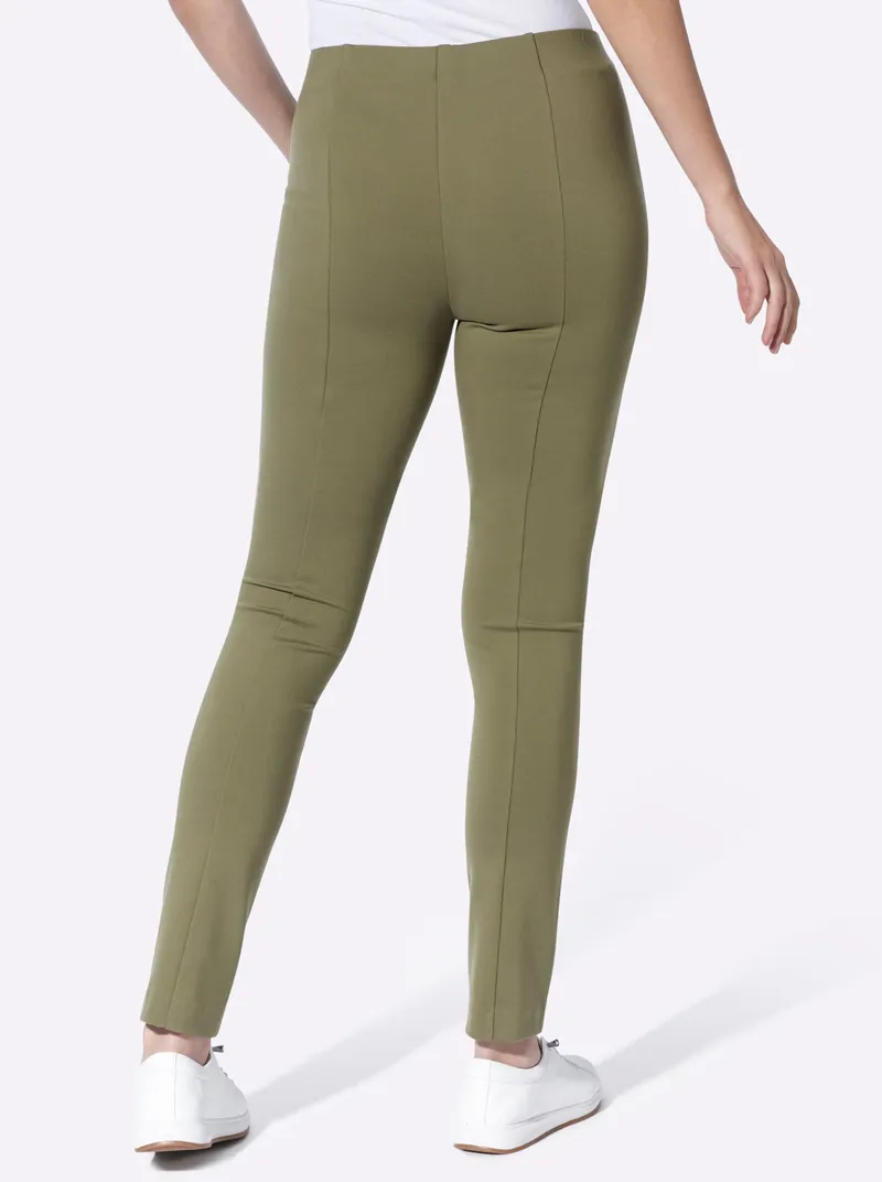 heine Jerseyhose khaki, Khaki, – Produktbild 2 von 2