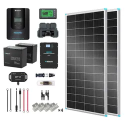 Renogy DE 2 kWh 400 W 12 V Solarpanelsystem mit Solarpanel, - Topcon-Solarmodul / 100Ah Core Mini Lithium Batterie / Pro 2000W HF Wechselrichter Ladegerät – Produktbild 1 von 1