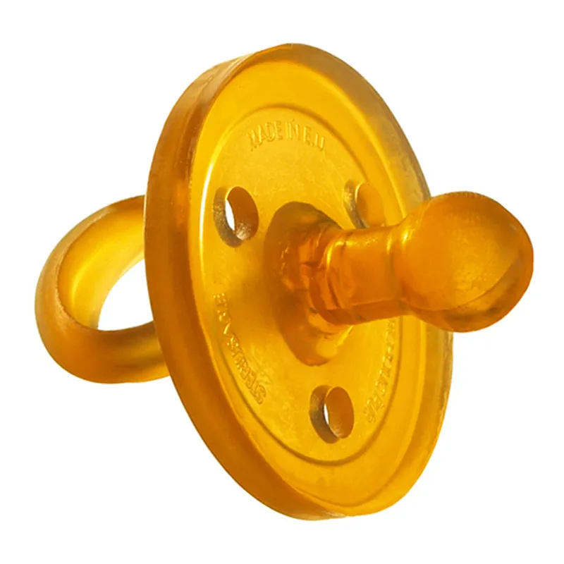 Goldi Goldi Naturkautschuk Schnuller, naturförmig, 2er-Set 4-11 Monate, Natur, – Produktbild 1 von 2