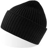 Atlantis Headwear Atlantis Headwear grob gestrickte Beanie-Mütze aus weichem, warmem Polylana®-Garn, Schwarz, – Produktbild 1 von 1