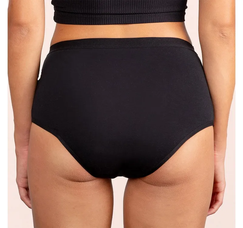 Taynie Taynie Periodenslip Periodenunterwäsche Damen starke Blutung - Comfort extra stark (1-St., 1er-Pack) Auslaufsichere Periodenunterwäsche / Periodenslip aus Bio Baumwolle, Schwarz, – Produktbild 5 von 5