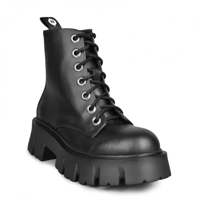 Altercore Altercore Damen vegan Stiefel Bartel, Schwarz, – Produktbild 3 von 3