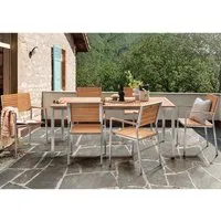 Garden Pleasure Garden Pleasure Gartenmöbel-Set "Luice", 7-teilig, 6 Sessel,1 Tisch, FSC zert. – Produktbild 1 von 1