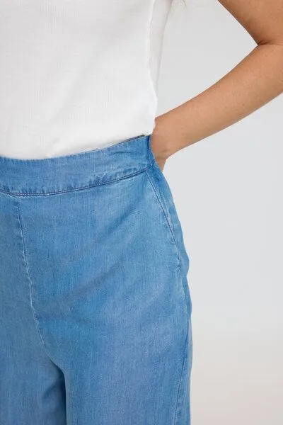 Mazine Mazine Hose Wide Leg, Dark blue wash, – Produktbild 4 von 4
