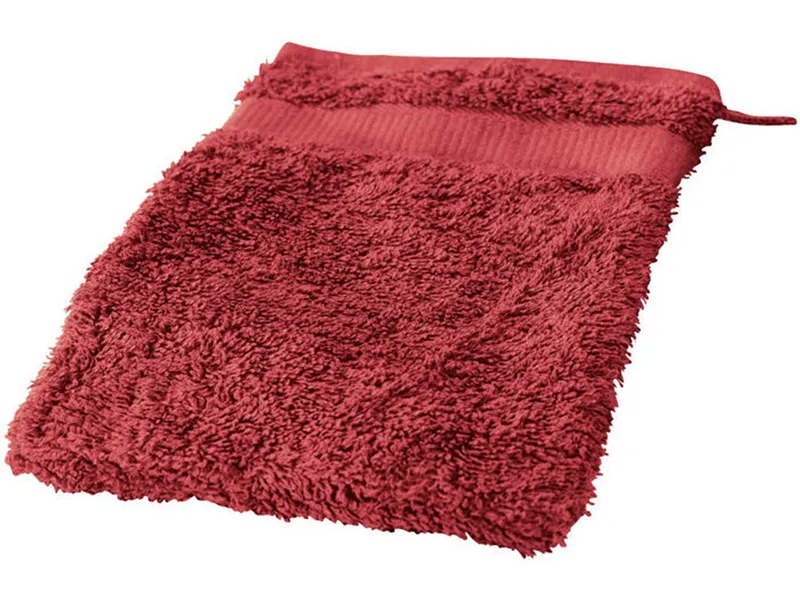 Cotonea Cotonea Bio Frottier-Waschhandschuh, Rot (rot), – Produktbild 1 von 3