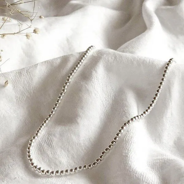 pakilia pakilia Silber Kette Erbschen Fair-Trade und handmade – Produktbild 2 von 4