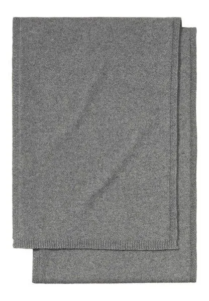 hessnatur hessnatur Strick Schal aus Bio-Merinowolle mit Bio-Baumwolle, Grau, – Produktbild 2 von 3