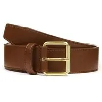 Will s Vegan Shop Will's Vegan Shop Jeansgürtel 4cm Kastanie Gold Herren – Produktbild 1 von 1