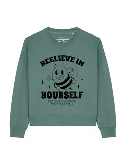 watapparel watapparel Sweatshirt Frauen Beelieve in yourself – Produktbild 1 von 1
