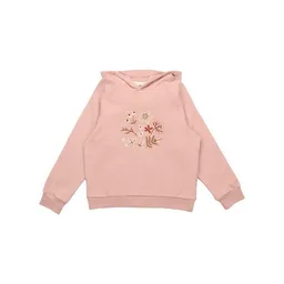 Walkiddy Walkiddy Kinder Hoodie GOTS zertifiziert – Bio-Baumwolle, Rosa mit Blumenmotiv, Kapuze, weich & bequem – Produktbild 1 von 1