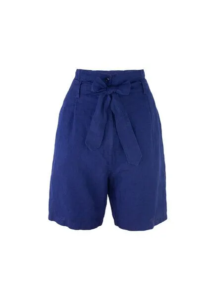 Sophia Schneider-Esleben Sophia Schneider-Esleben Paperbag Shorts Gita aus Bio Baumwolle, Blau, – Produktbild 4 von 4