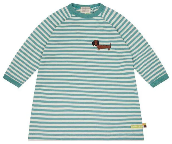 loud + proud loud + proud Babys & Kinder Weiches Sweatkleid, GOTS-zertifiziert, Oregano(grün), – Produktbild 1 von 5