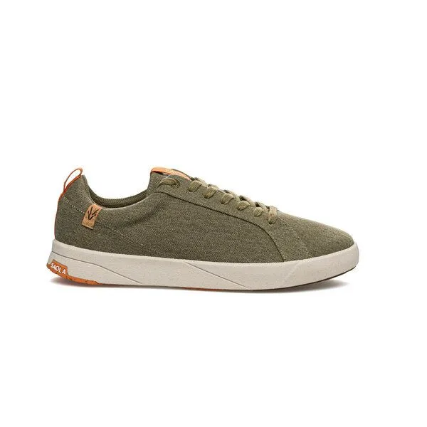 SAOLA SAOLA Cannon Canvas M 2.0 - vegane Sneakers ultra leicht und komfortabel, Burnt olive, – Produktbild 1 von 4