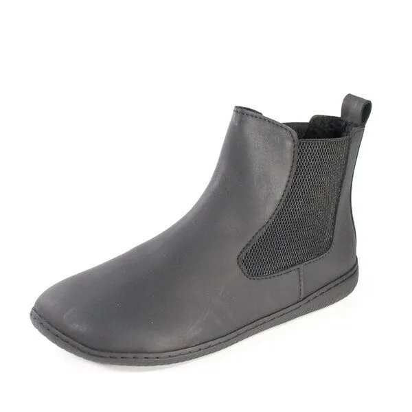 Fairticken Fairticken Gefütterte vegane Barefoot Chelsea Boots ABELA, Schwarz, – Produktbild 1 von 4