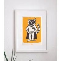 päfjes päfjes Superheld Karlo Powerkater - Poster A4 – Produktbild 1 von 1
