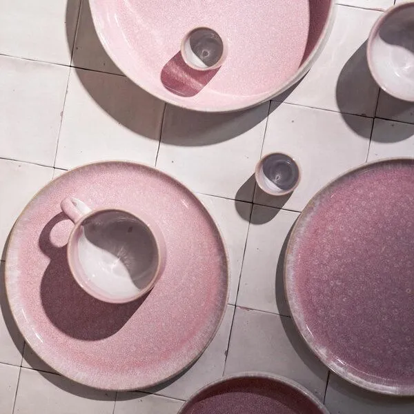 onomao onomao Großer Teller (L) - Traditionell, Rosé, – Produktbild 2 von 4