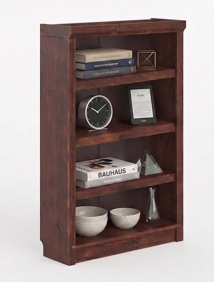 OTTO home Bücherregal Soeren, aus massiver Kiefer, Tiefe 29 cm, FSC®-zertifiziert, Braun, – Produktbild 5 von 8