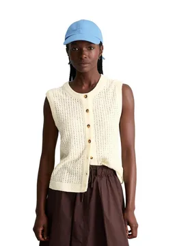 Marc O'Polo DENIM Strickweste aus weichem Organic Cotton-Mix – Produktbild 1 von 1