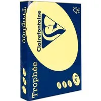 Clairefontaine 250 Blatt Clairfontaine Farbiges Kopierpapier 'Trophee' 120 g/m², DIN A4, gelb – Produktbild 1 von 1