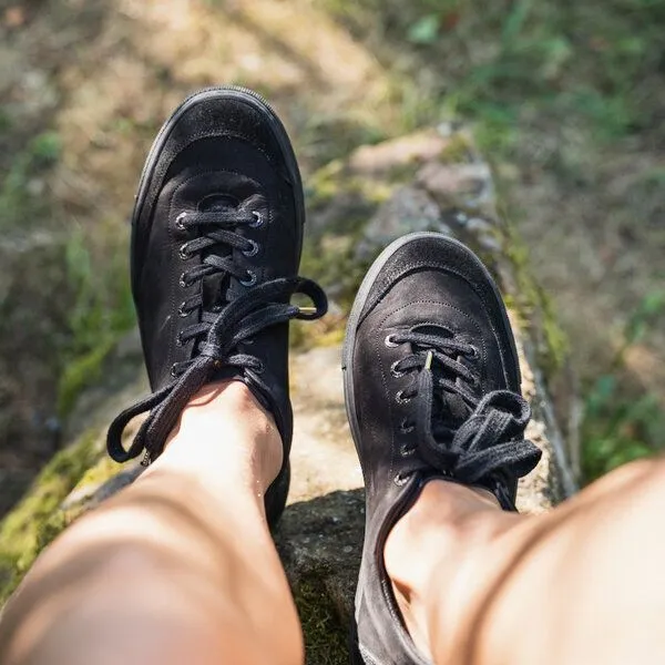 LANGBRETT LANGBRETT LDR sneaker | nubukleder, Schwarz, – Produktbild 3 von 4