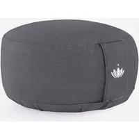 Lotuscrafts Lotuscrafts Meditationskissen Rund Lotus - Sitzhöhe 15cm - GOTS Zertifiziert, Anthrazit, – Produktbild 1 von 1