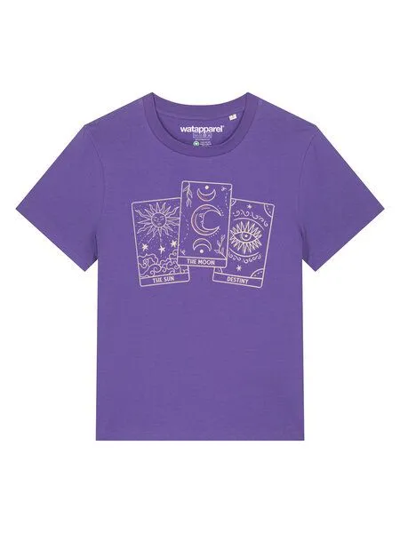 watapparel watapparel T-Shirt Frauen Tarot Set, Purple love, – Produktbild 2 von 3