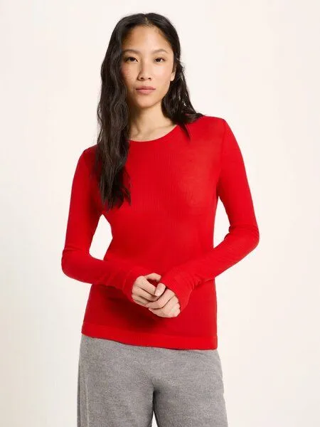 LANIUS LANIUS Langarmshirt, Red, – Produktbild 2 von 4