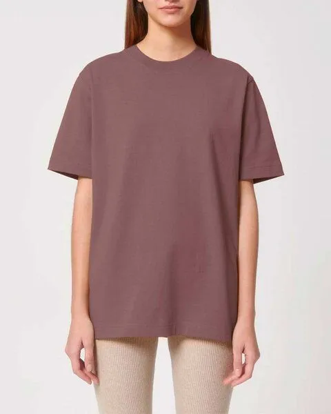 YTWOO YTWOO Sehr dickes Unisex T-Shirt | 240 g/qm | Top Premium Bio-Baumwolle, Purple, – Produktbild 4 von 4