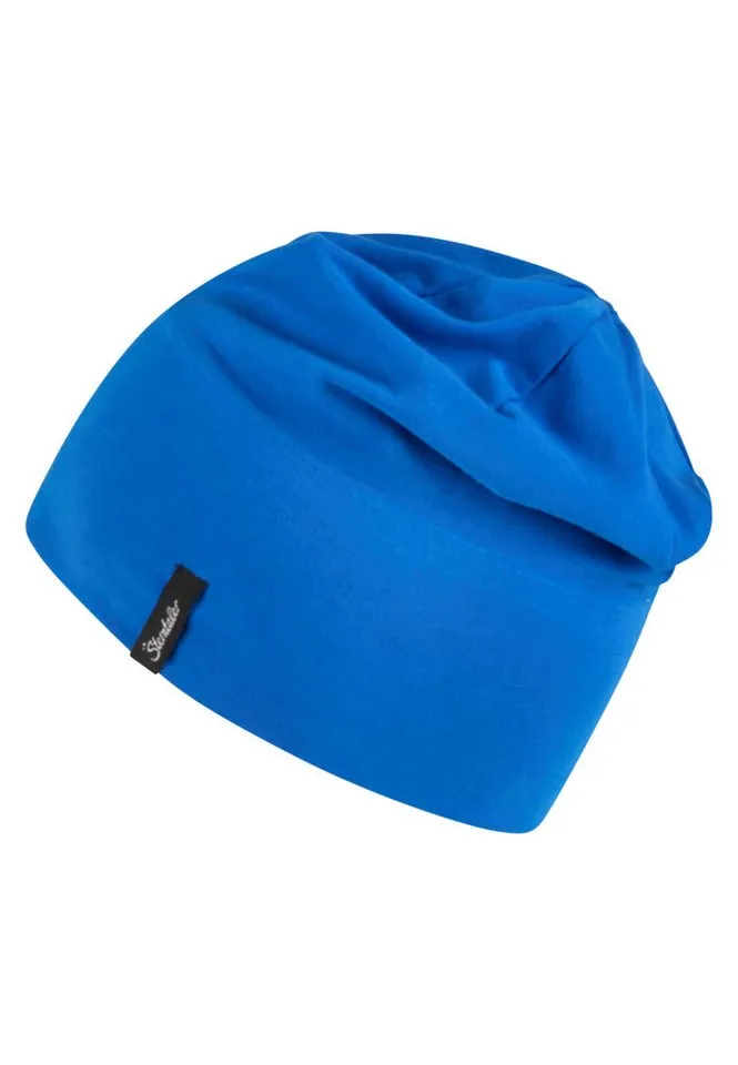 Sterntaler Sterntaler Beanie OCS Beanie uni (1-St) Kindermütze aus Singlejersey unifarben, Blau, – Produktbild 3 von 5