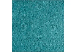 Ambiente Luxury Paper Products Papierserviette, Servietten Papier 33x33cm Elegance geprägt 15 Stück Petrol – Produktbild 1 von 1