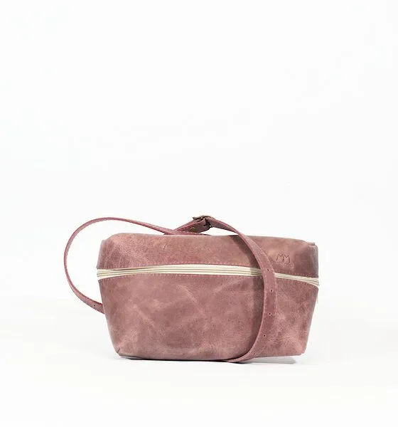 monday market monday market Bauchtasche Lucas aus Leder, Altrosa, – Produktbild 3 von 4