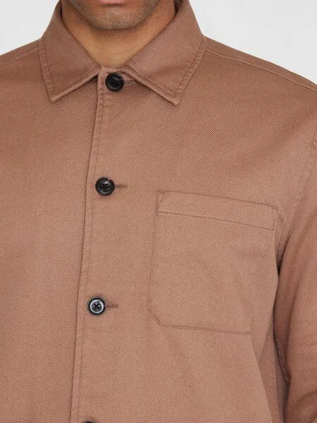 KnowledgeCotton Apparel KnowledgeCotton Apparel Overshirt TWILL aus Bio-Baumwolle, Braun (chocolate malt), – Produktbild 4 von 4