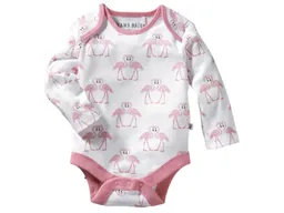 HANS NATUR Baby Langarmbody Bio-Baumwolle Flamingo Gr. 50/56 – Produktbild 1 von 1