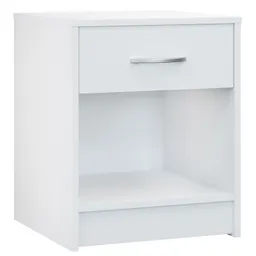Casaria® Nachttisch Hamburg Weiß 50x40x35cm – Produktbild 1 von 1