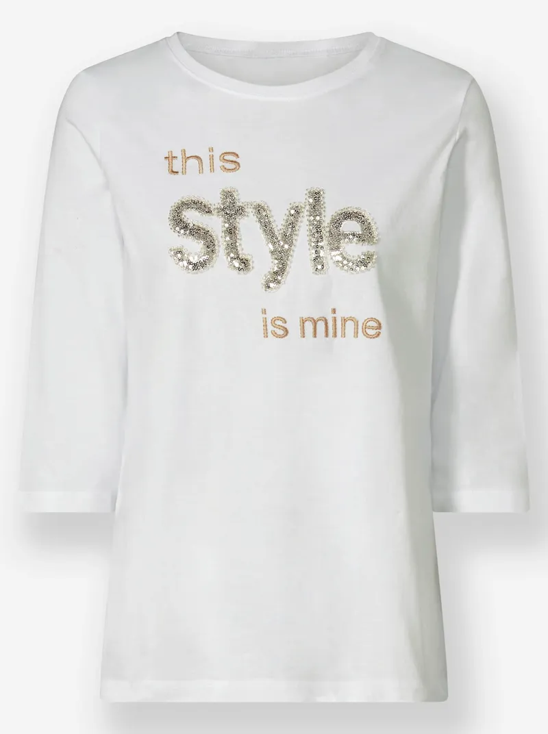 heine 3/4-Arm-Shirt, Weiß, – Produktbild 2 von 2