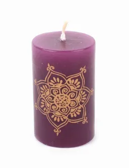El Puente El Puente Stumpenkerze "Mandala" | Fair Trade & Handmade aus Indien – Produktbild 1 von 1