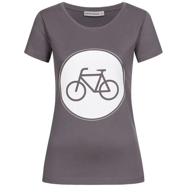 NATIVE SOULS NATIVE SOULS T-Shirt Damen - Bike, Charcoal, – Produktbild 1 von 1