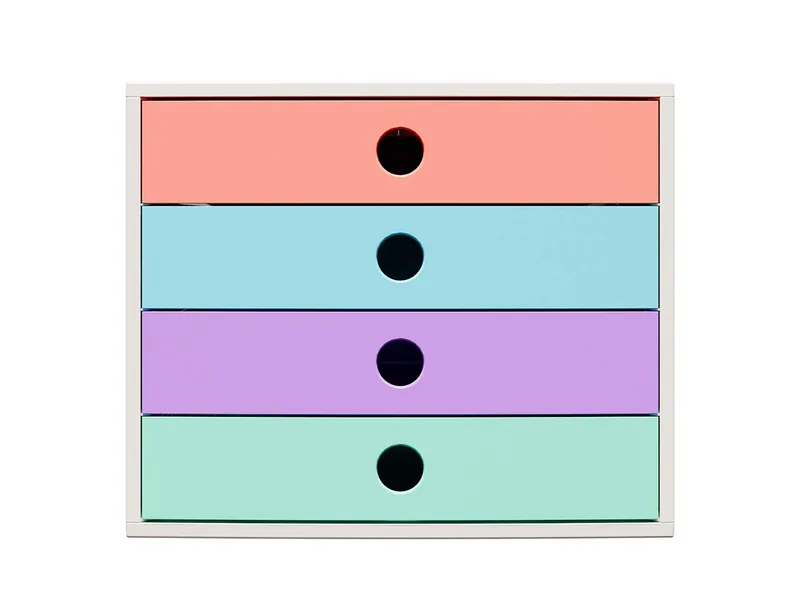 Exacompta Exacompta Schubladenbox Filibox "Candy Tidy", DIN A4+, sortiert – Produktbild 1 von 1