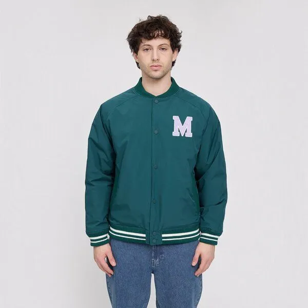 Mazine Mazine Varsity Jacket deep teal – Produktbild 3 von 3