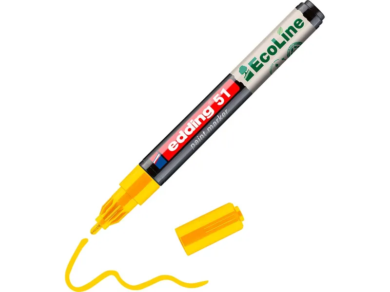 Edding Edding Lackmarker "51 EcoLine" wasserbasiert, Gelb, – Produktbild 1 von 1