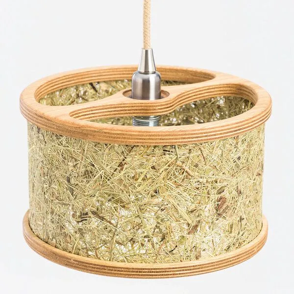 ALMUT von Wildheim ALMUT von Wildheim Almheu Pendellampe aus 100 % Tiroler Bio-Gräsern, Pures almheu (grün), – Produktbild 2 von 4